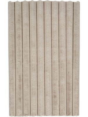 Akbel Halı Apex Linio 8053 Bej - Modern Dekoratif Peluş Halı – Yumuşak Dokulu, Kaymaz Keten Tabanlı, Yıkanabilir