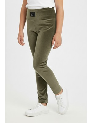 Kinderos Armalı Kız Çocuk Kadife Tayt - 26K 02443