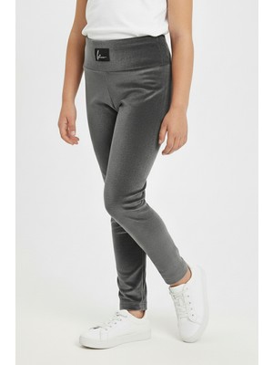 Kinderos Armalı Kız Çocuk Kadife Tayt - 26K 02443