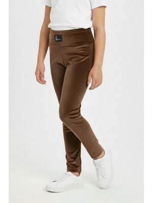 Kinderos Armalı Kız Çocuk Kadife Tayt - 26K 02443