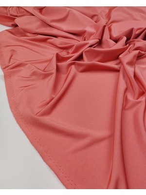 Kumaş Parça Somon Pembe Arası Renkte Jarse Kumaş (En 150 cm x Boy 340 Cm)