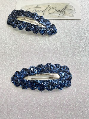 Glitter Payet Parlak Çıtçıtlı 2’li Toka