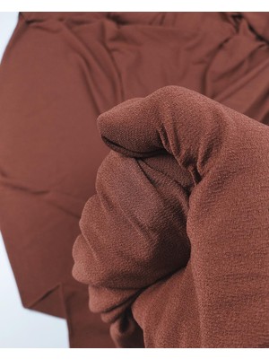 Kumaş Parça Kızıl Kahve Renkte Jarse Kumaş (En 150 cm x Boy 275 Cm)