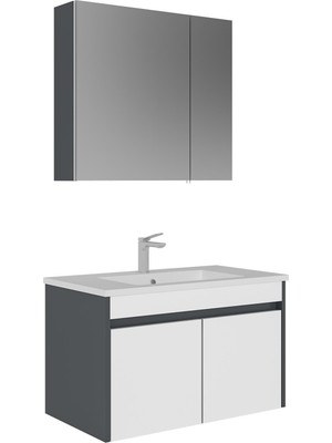 Orka Banyo Lotus 80 cm Banyo Dolabı Takımı