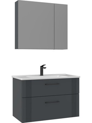 Orka Banyo Bari 85 cm Banyo Dolabı Takımı