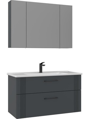 Orka Banyo Bari 100 cm Banyo Dolabı Takımı