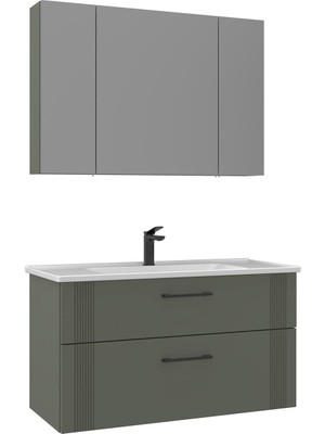 Orka Banyo Bari 100 cm Banyo Dolabı Takımı