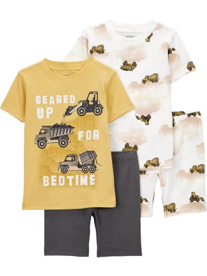 Carter's Küçük Erkek Çocuk Pijama Set 4'lü Paket