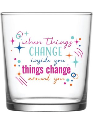 Kut Fly Lav Bodega Pozitif Mottolu Saklama Kabı 340 cc