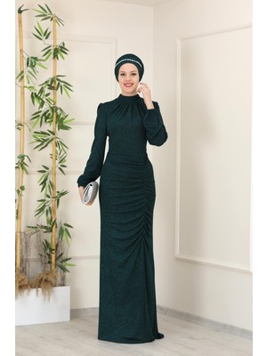 Modaviki Rüya Abiye Elbise Zümrüt ESM16
