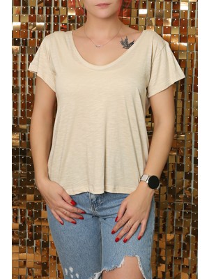 Sclouthe Regular Fit Terletmeyen Rahat Kesim V Yaka T Shirt