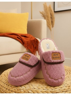 Slipcat Kadın Desenli Peluş Kaymaz Hafif Tabanlı Tüylü Terlik  Ev Terliği