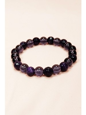 Venüs Shopping Ametist Doğal Taş Bileklik Kutulu