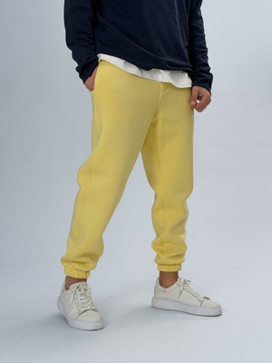 Cocopelli Şardonlu Sarı Erkek Jogger Eşofman COC2555