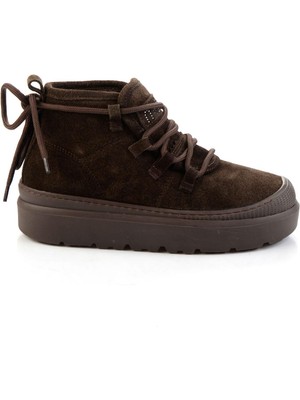 Harley Davidson Kahve Hakiki Deri Kadın Bot & Bootie K02748100902