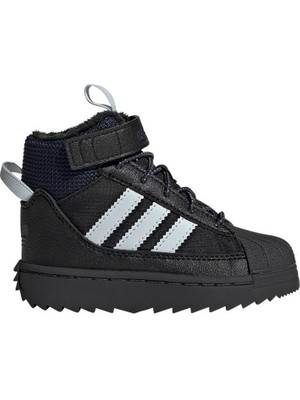 adidas Bebek  Siyah  Bot SUPERSTAR WINTER TREK I JQ0342