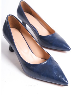 Özse Shoes Desenli Topuklu Kadın Ayakkabı Stiletto