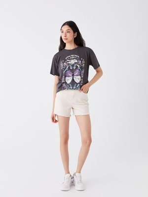 Lc Waikiki Yeni Sezon Standart Fit Kadın Jean Şort