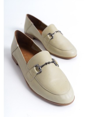 Özse Shoes Deri Babet Toka Detaylı Loafer
