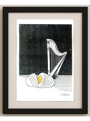 Karikatural Tomislav Dusanic 29X21CM Orijinal Karikatür Tablo