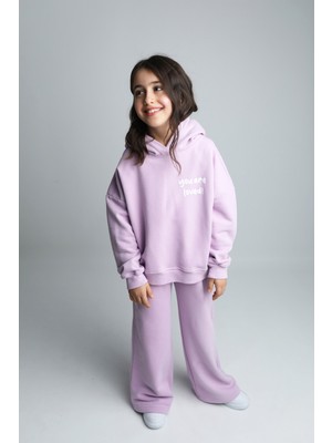 Little Aden You Are Loved Kapüşonlu Kız Çocuk Ikili Takım