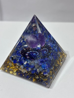 Gemsartdeco SPRİTÜEL ENERJİYİ YÜKSELTEN LAPİS LAZULİ AMETİST ORGONİT