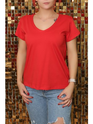 Sclouthe Regular Fit Terletmeyen Rahat Kesim V Yaka T Shirt