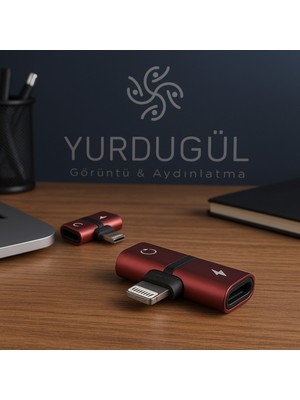 Yurdugül Iphone Şarj ve Kulaklık Çevirici (Birleştirici) Adaptör