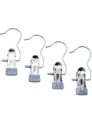 Shopwave 4 Pcs Kıskaçlı Taşınabilir Çok Amaçlı Tekli - Metal Askı Silikon Kılıf Uçlu (5047)