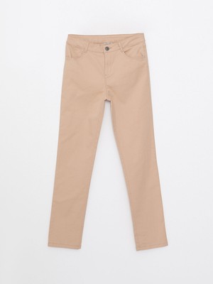 Lc Waikiki Yeni Sezon Skinny Fit Basic Gabardin Kız Çocuk Pantolon