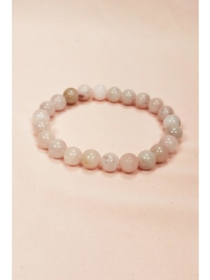 Venüs Shopping Pembe Kuvars Doğal Taş Bileklik Kutulu