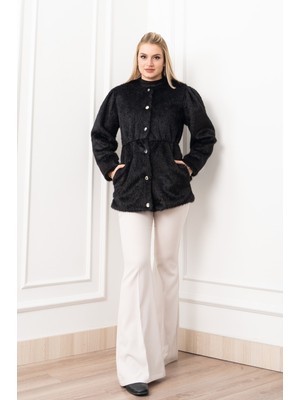 MissVina Glow Bel Lastikli Cozy Peluş Kaban 2623