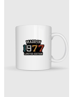 Bahriyeli Collection  Made In 1977 Limited Edition Tasarımlı Kupa Bardak