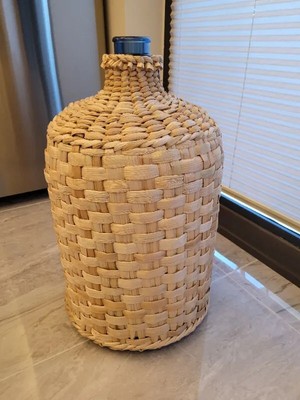 Ss Eral Koop Boğazlı Hasır Damacana Kılıfı/özel Üretim Dekoratif Çok Amaçlı Doğal El Yapımı Hasır