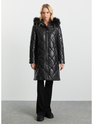 Selen Siyah Kadın Mont 25KSL6161