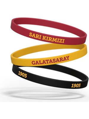 Gs Store Galatasaray 3`lü Ince Çocuk Bileklik C251324
