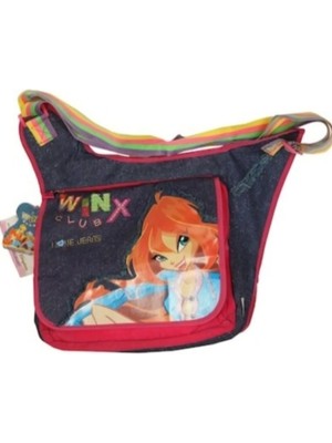 Yaygan Winx Club Lisanslı Mavi- Pembe Postacı Çantası