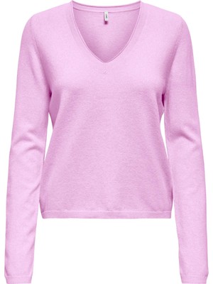 Only Onlloyal Ls V-Neck Pullo Knt Noos