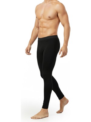 Deepsea Unisex Siyah Dar Kesim Termal Performans Taytı – Soğuk Havalar & Spor Kullanımı 2607073