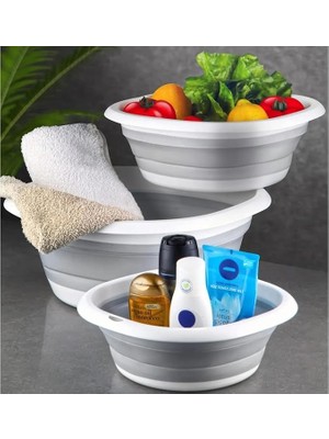 Home Katlanabilir Silikon Badya,akordiyon Plastik Leğen,katlanabilir Leğen (31X31)