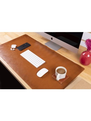 Bouletta Deri Masa Matı 91*48CM Rst2 Taba