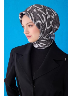 Belli 2025 Yaz Sezonu % 100 Twill Ipek Eşarp 4125D 05