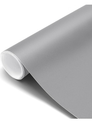 Kendinden Yapışkanlı Folyo, Açık Gri, Mat, Yapışkan Folyo, Pvc Folyo, Kalınlaştırılmış Mutfak Dolabı, Çıkartma, Mobilya, Mutfak, Komodin, Dolap Için, Su Geçirmez, Vinil, Dekoratif Folyo, Mobilya