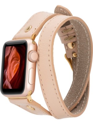 Bouletta Apple Watch Uyumlu Deri Kordon 42-44-45MM Slim Dt Gt Nu1