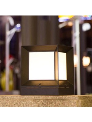 Sekizgen LED Kare Küp Dekoratif Bahçe Aydınlatma Armatürü Dış Mekan