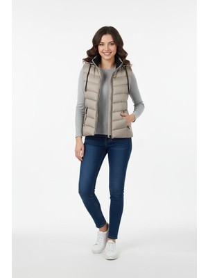 Dynamo Kadın Kapüşonlu Spor Yelek 5000 BGL-ST04894