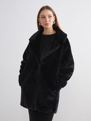 Lc Waikiki Yeni Sezon Ceket Yaka Kadın Kürk Kaban