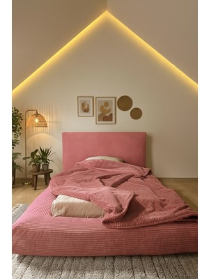 Katt Duobed Fitilli Peluş Havuzlu Baza + Başlık + Yatak Ikiz Yataklı Set Yatak