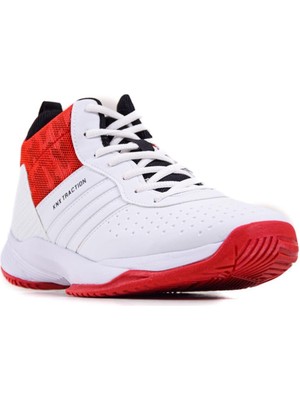 Kinetix 101384765 Tractıon PU Beyaz-Siyah-Kırmızı Erkek Basketbol