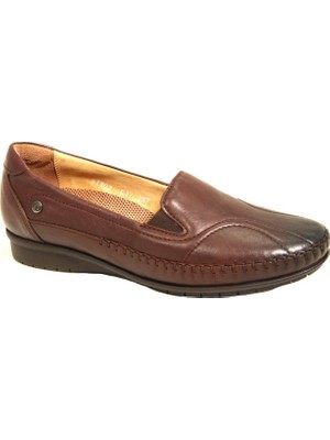 Forelli 51302-G Kahverengi Kadın Hakiki Deri Ayakkabı
